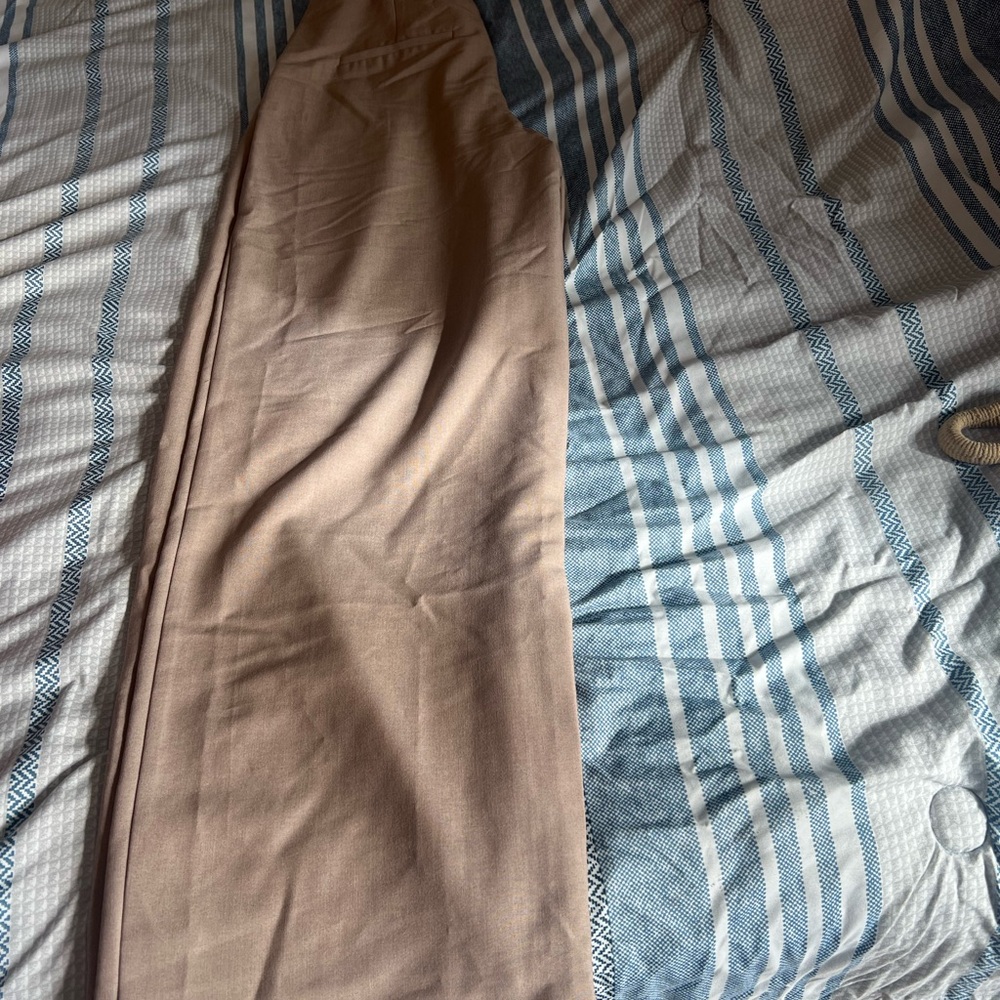 Only Women's Tan Wide Leg Pants